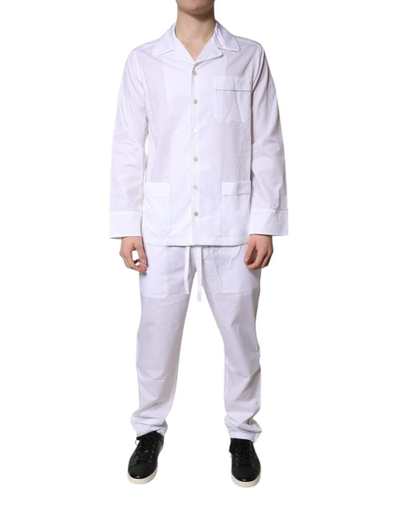 Dolce 
Gabbana Cotton Shirt Pants Pajama Set Men
s Sleepwear