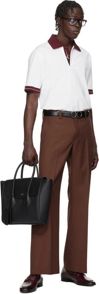 Salvatore Ferragamo Black East-West Briefcase 4