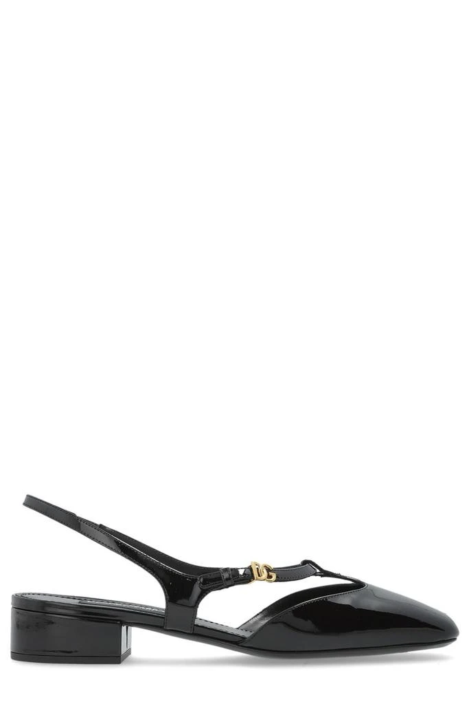 Dolce
Gabbana Dolce
Gabbana Logo Plaque Slingback Pumps from Cettire