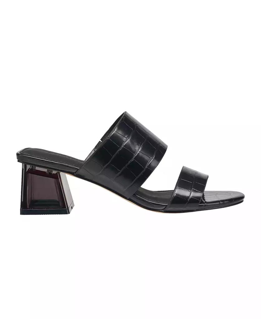 French Connection Women's Slide on Block Heel Sandals