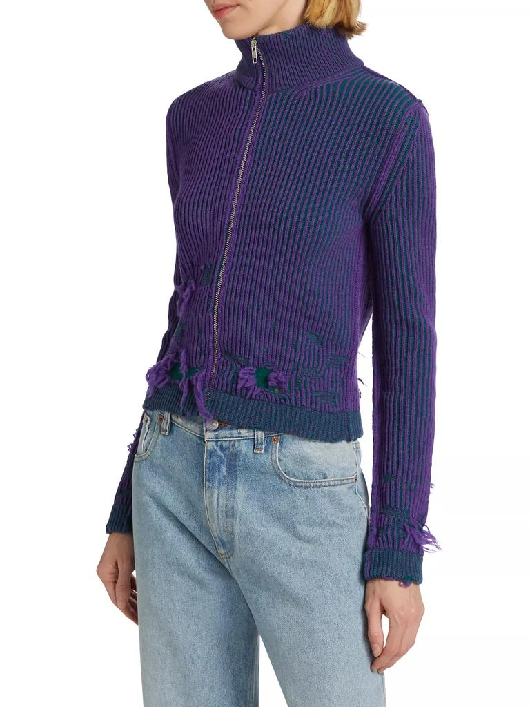 MM6 Wool-Blend Destroyed Sport Jacket 4