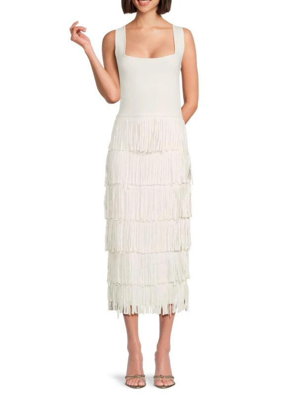 Endless Rose Tiered Fringe Midi Dress 1