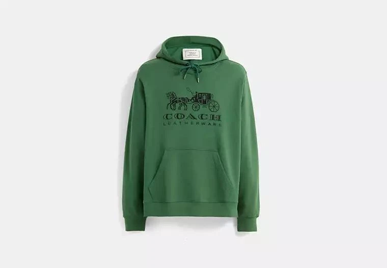 Coach Restored Horse And Carriage Hoodie In Organic Cotton