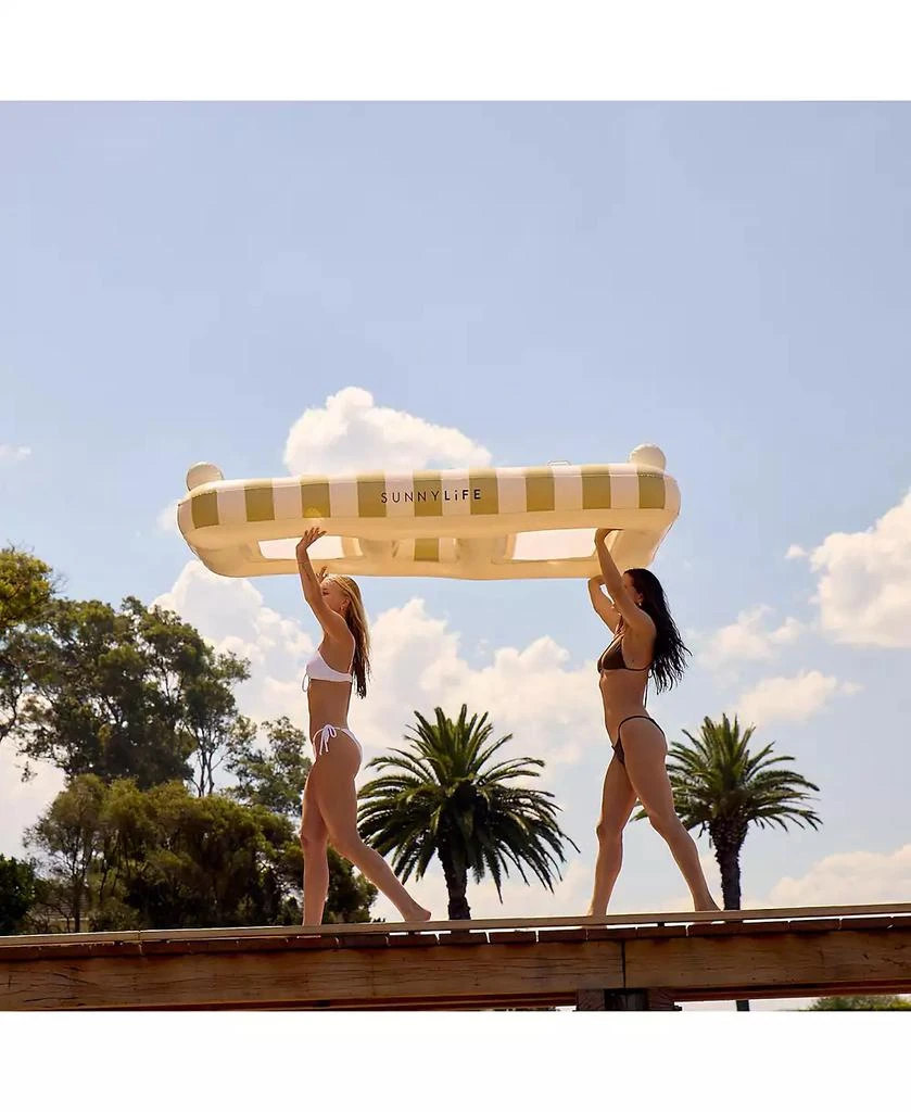 Sunnylife Luxe Twin Hammock Float: Casa Sand Stripe 8