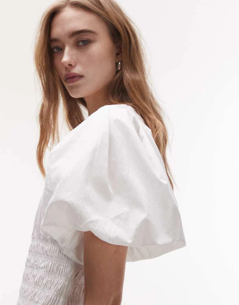 Shop Topshop puff sleeve square neck shirred midi dress in white on Sale at BeyondStyle Get 11% Off Topshop puff sleeve square neck shirred midi dress in white with Limited-Time Flash Shop Topshop puff sleeve square neck shirred midi dress in white on Sale at BeyondStyle Get 11% Off Topshop puff sleeve square neck shirred midi dress in white with Limited-Time Flash