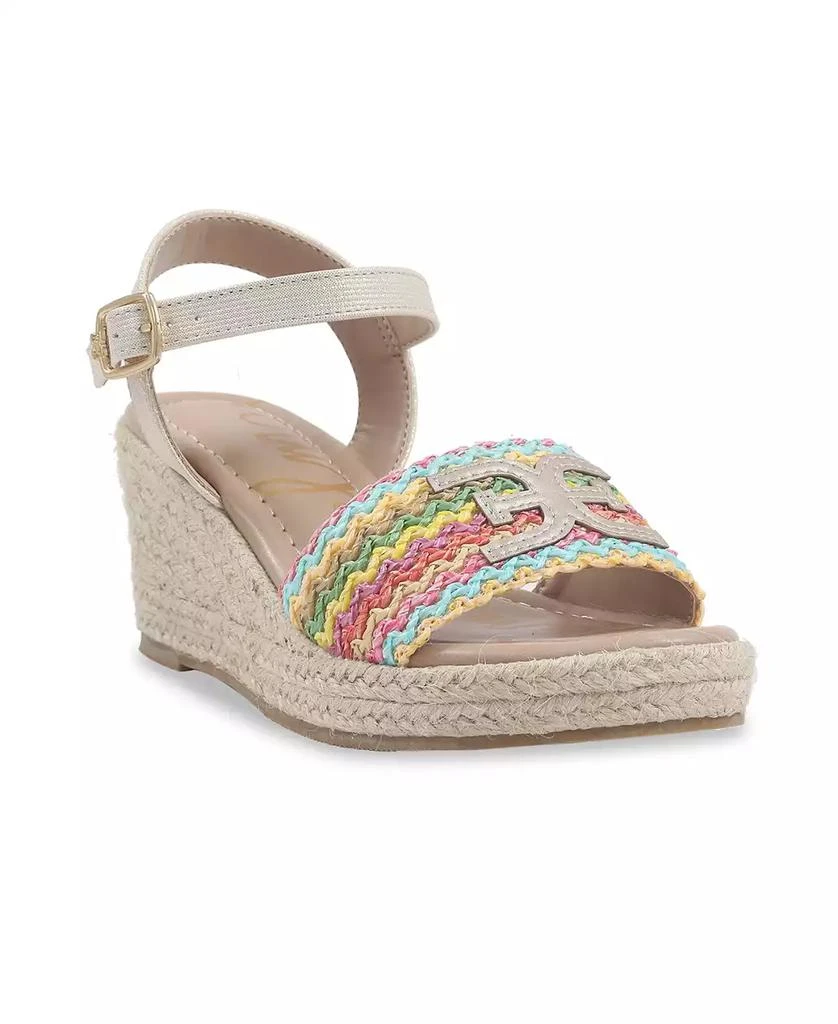 Sam Edelman Little and Big Girls Lucia Band Espadrille Wedge Sandals 1