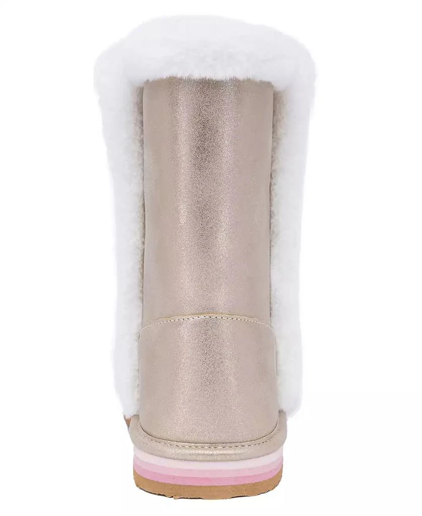 Sugar Big and Little Girls Milhoja Sueded Faux Fur Cozy Boots 3