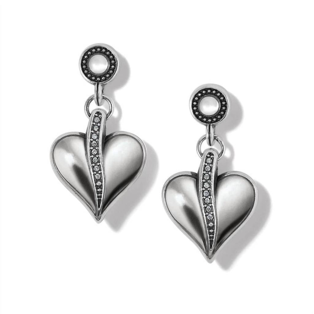 Brighton Precious Heart Earrings In Silver