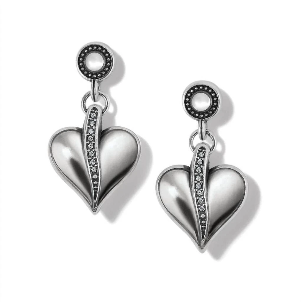 Brighton Precious Heart Earrings In Silver 1