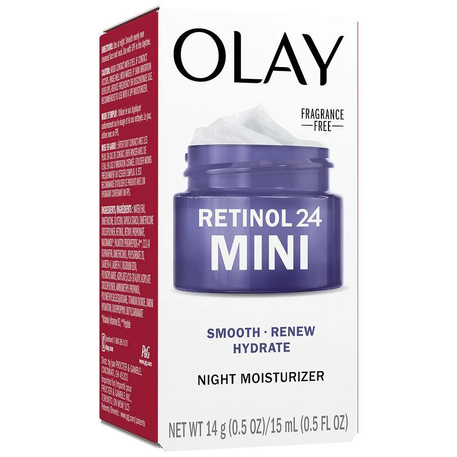 Olay Retinol 24 Night Moisturizer Fragrance Free, Trial size 1