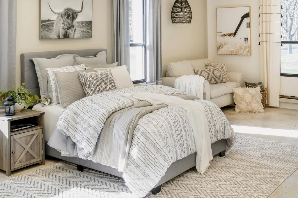 Lush Decor Nantucket Yarn Dyed Cotton Tassel Fringe Window Curtain Panel Set 2