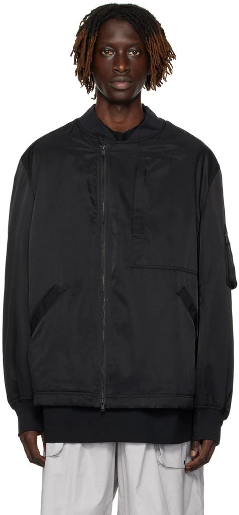 Y-3 Black Utility Bomber Jacket 1