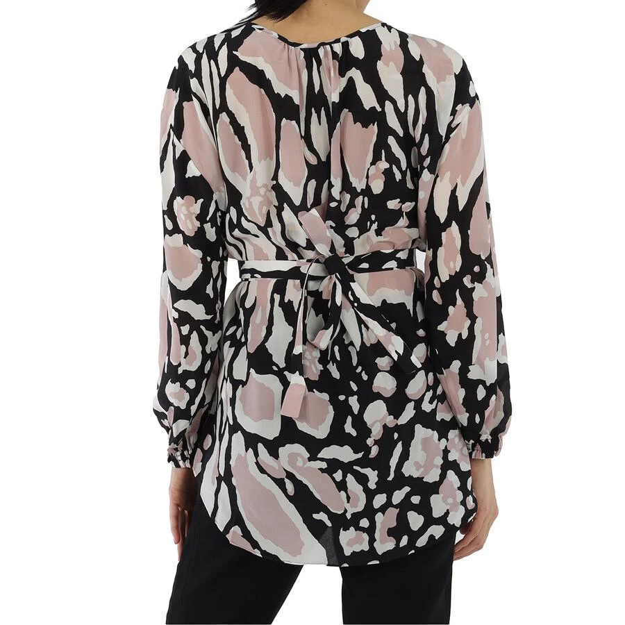 Roberto Cavalli Ladies Macro Lynx Print Tunic Silk Top 3