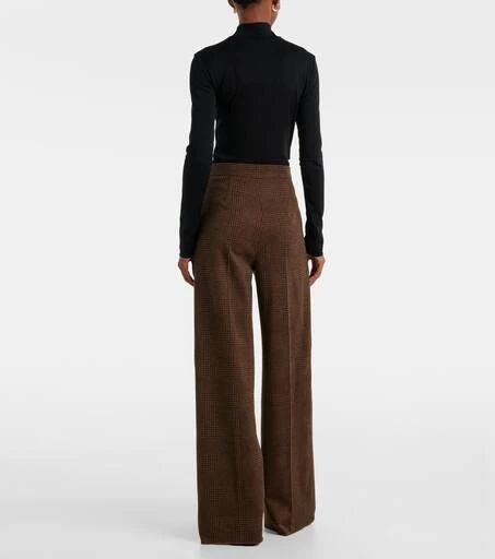 Max Mara Ponza cotton and wool-blend wide-leg pants 3