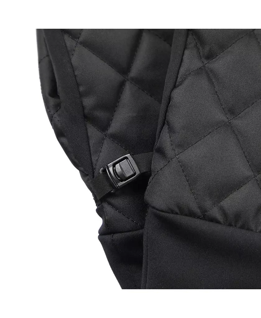 Isotoner Signature Men's Diamond Quilted Pongee and Spandex Water Repellent and Touchscreen Gloves 3