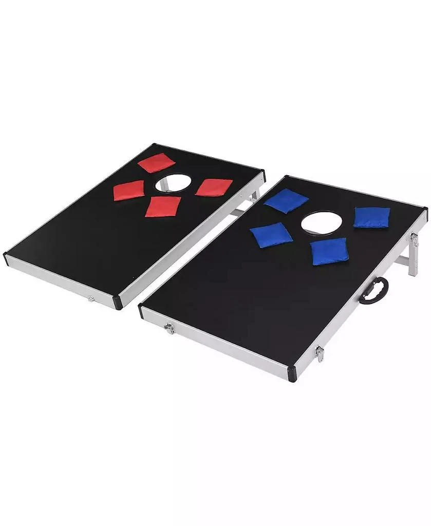 GOUUN Cornhole Set with Foldable Design and Side Handle 7