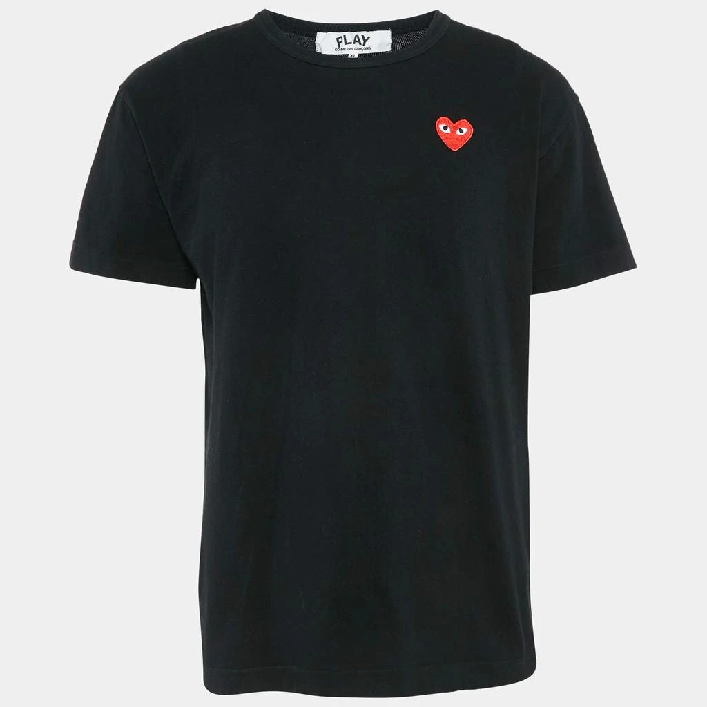 Comme des Garcons Comme des Garcons Play Black Heart Applique Cotton Jersey T-Shirt XL 1