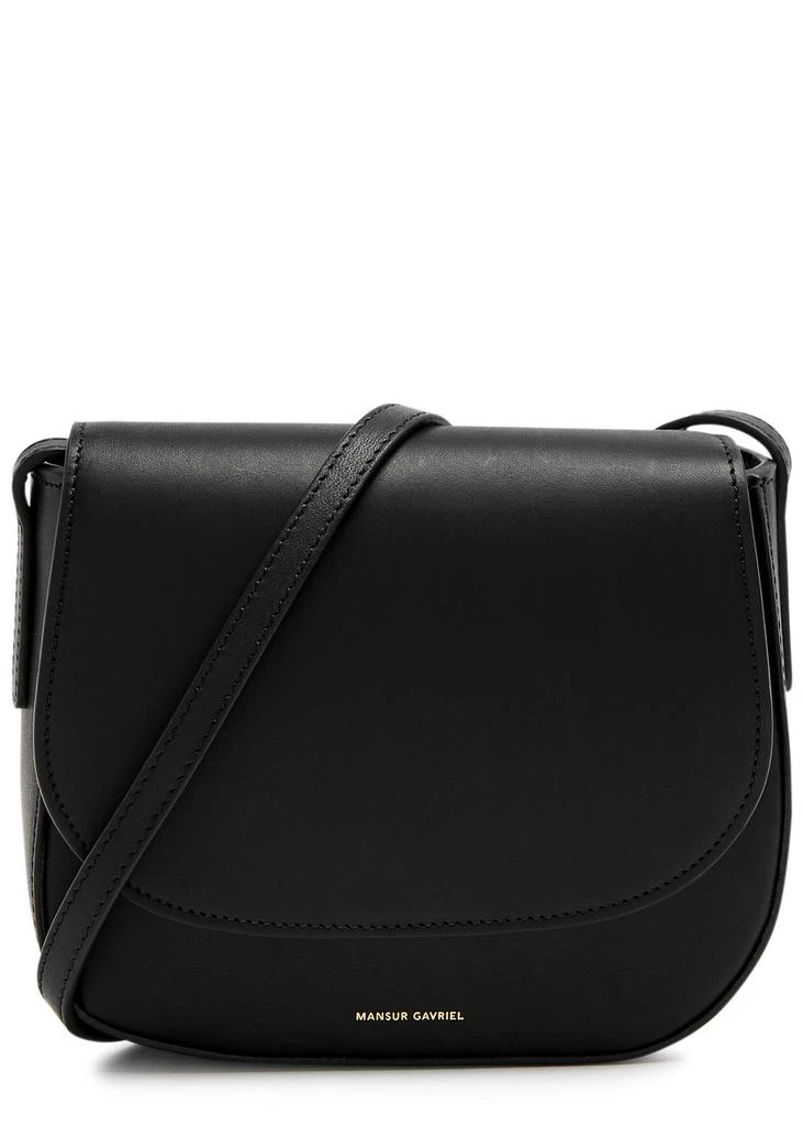 Mansur Gavriel Classic mini leather saddle bag  1