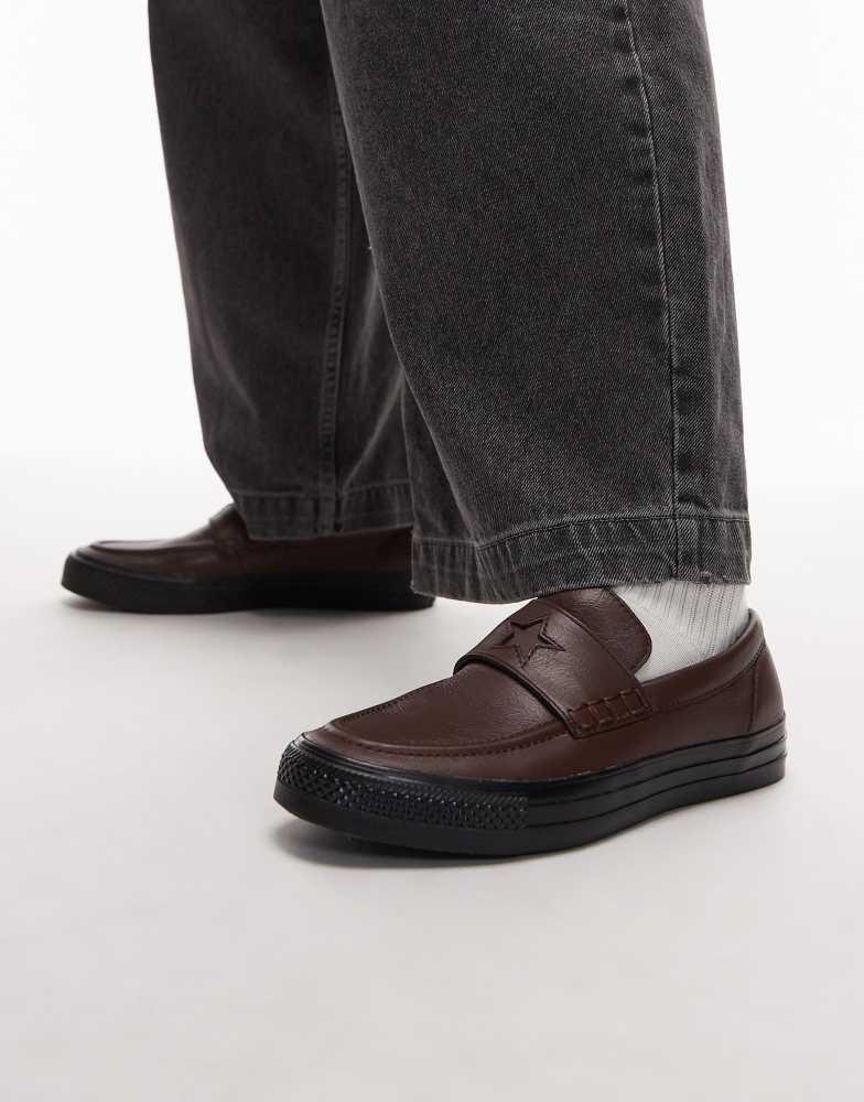 Shop Converse Chuck Taylor All Star loafers in brown on Sale at