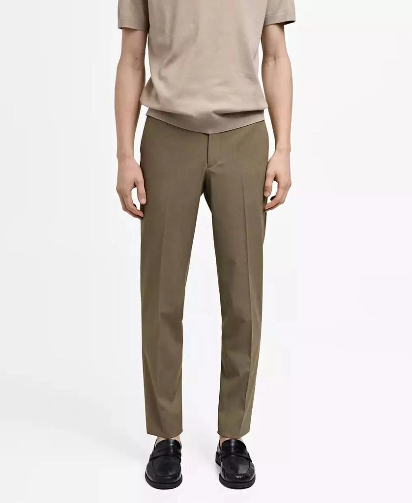 Mango Men's Stretch Fabric Suit Pants 1