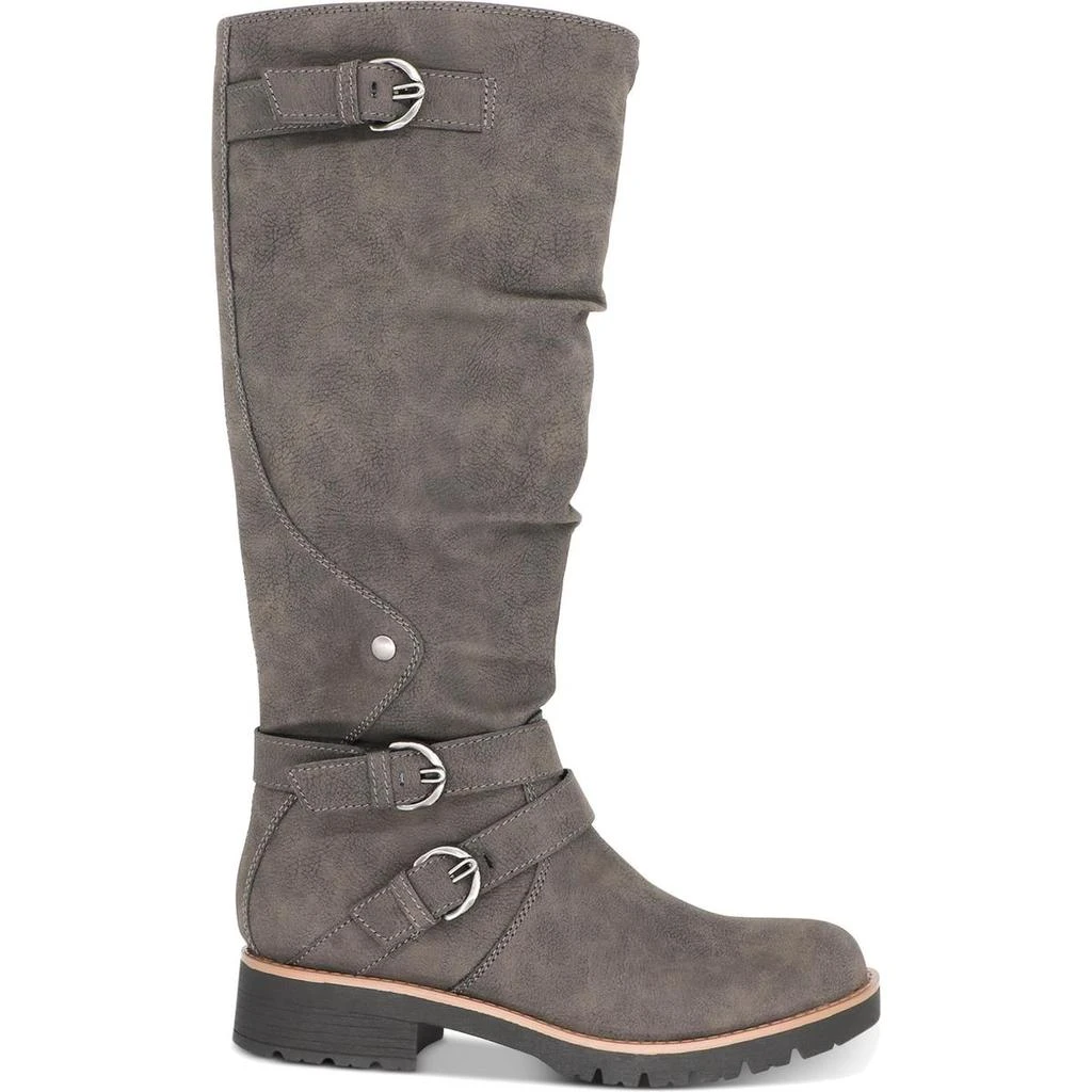 American Rag Brinley Womens Faux Leather Knee-High Motorcycle Boots 3