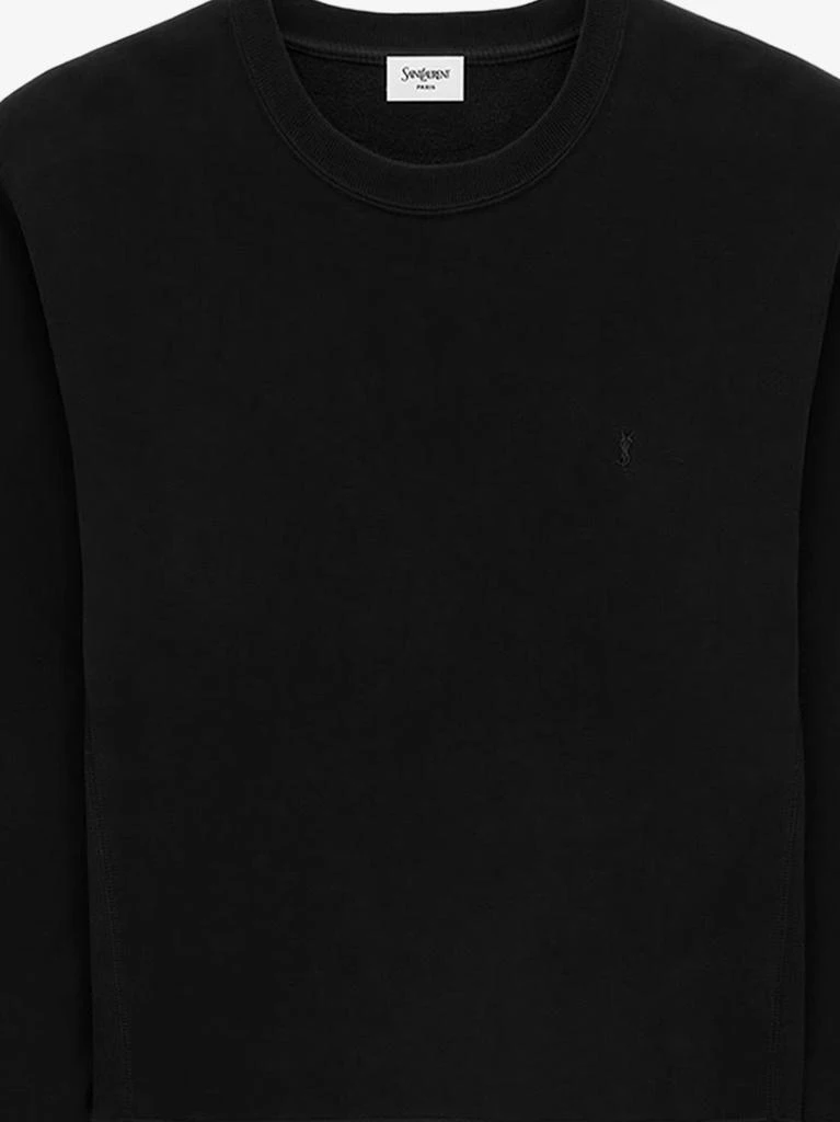 Yves Saint Laurent Certified cotton sweatshirt with Cassandre embroidery 3