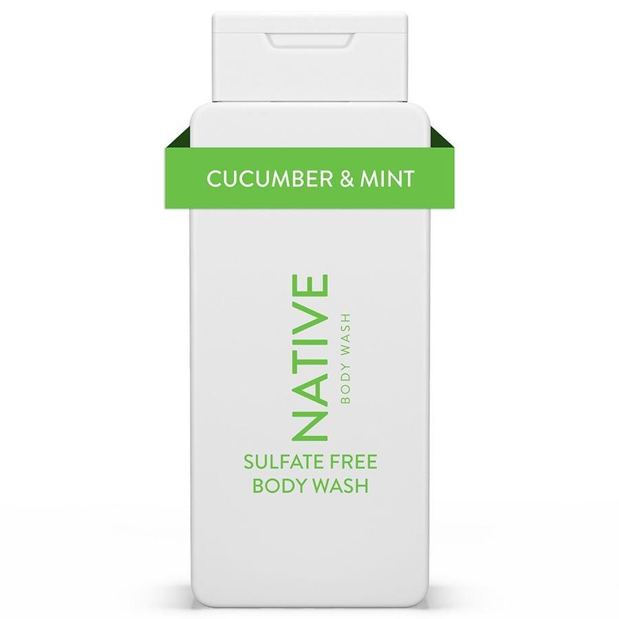 Native Body Wash, Sulfate Free, for Women and Men Cucumber & Mint