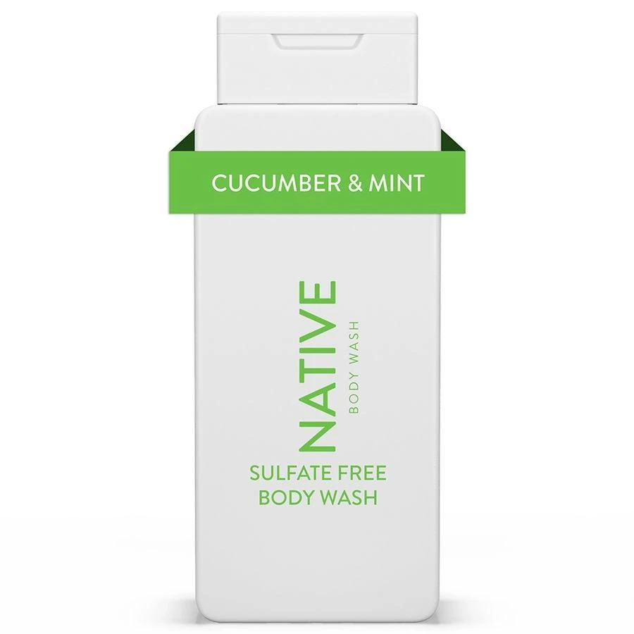 Native Body Wash, Sulfate Free, for Women and Men Cucumber & Mint 1