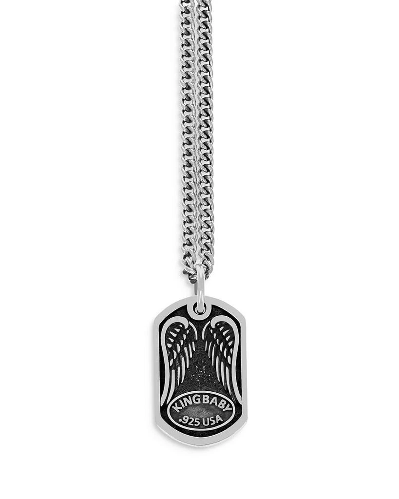King Baby Saint Michael Dog Tag Pendant Necklace, 24" 2