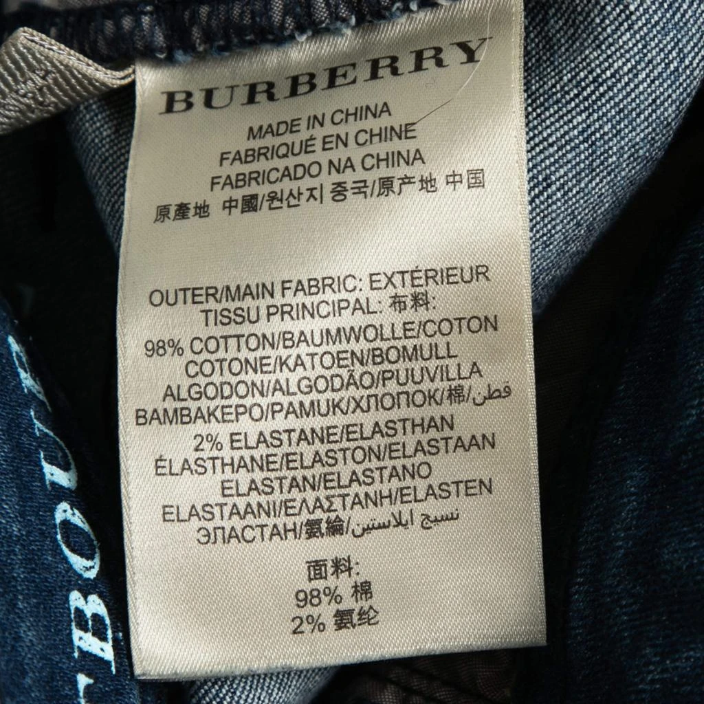 Burberry Burberry Brit Blue Denim Westbourne Skinny Ankle Jeans S Waist 28" 6