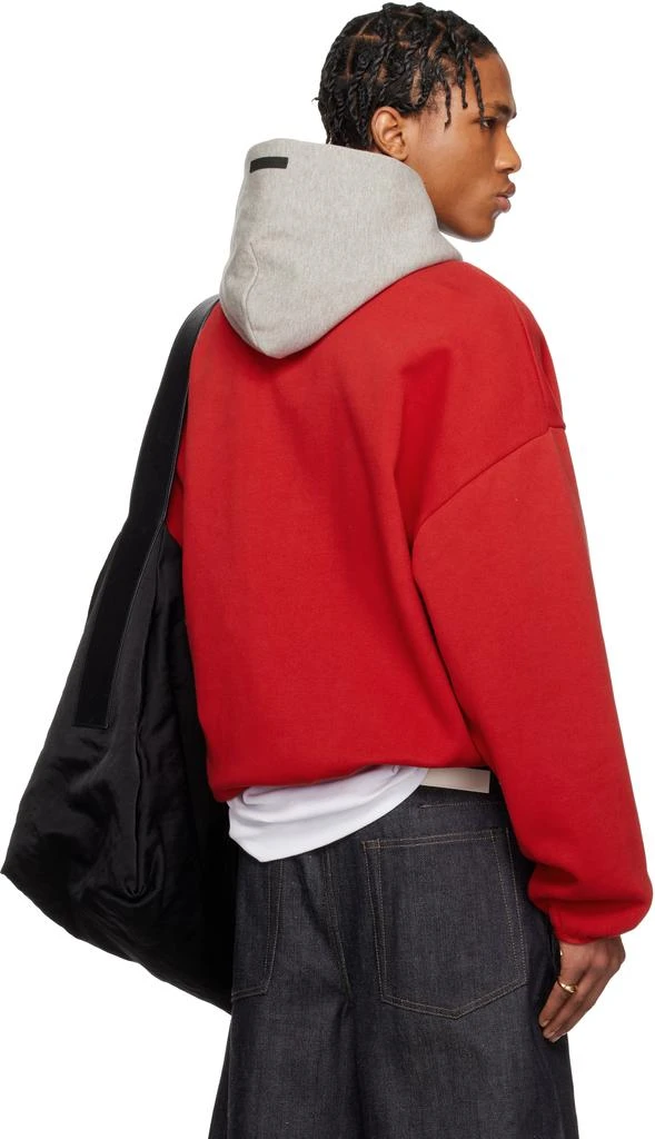 Essentials Red & Gray NBA Sixers Pull Over Hoodie 3