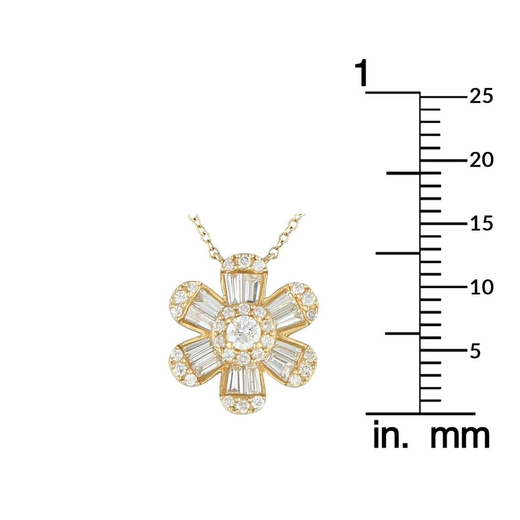 LB Exclusive 14K Yellow Gold 0.80ct Diamond Pendant Necklace NK01355 4