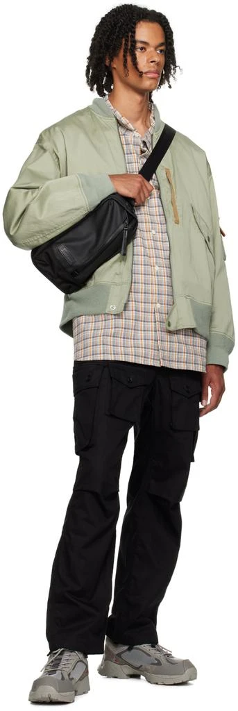 master-piece Black Slick Sling Bag 4