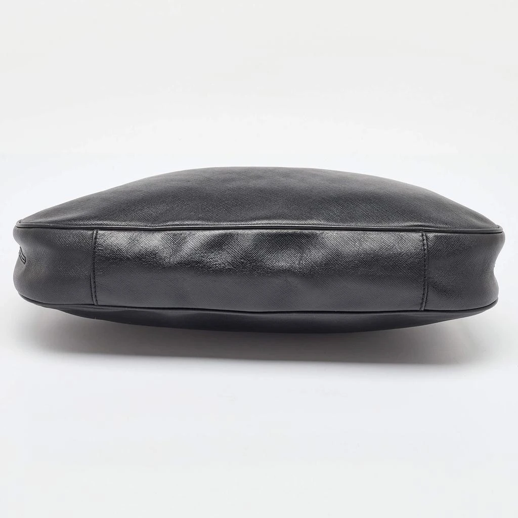 Salvatore Ferragamo Salvatore Ferragamo Black Leather Gancini Romana Hobo 6