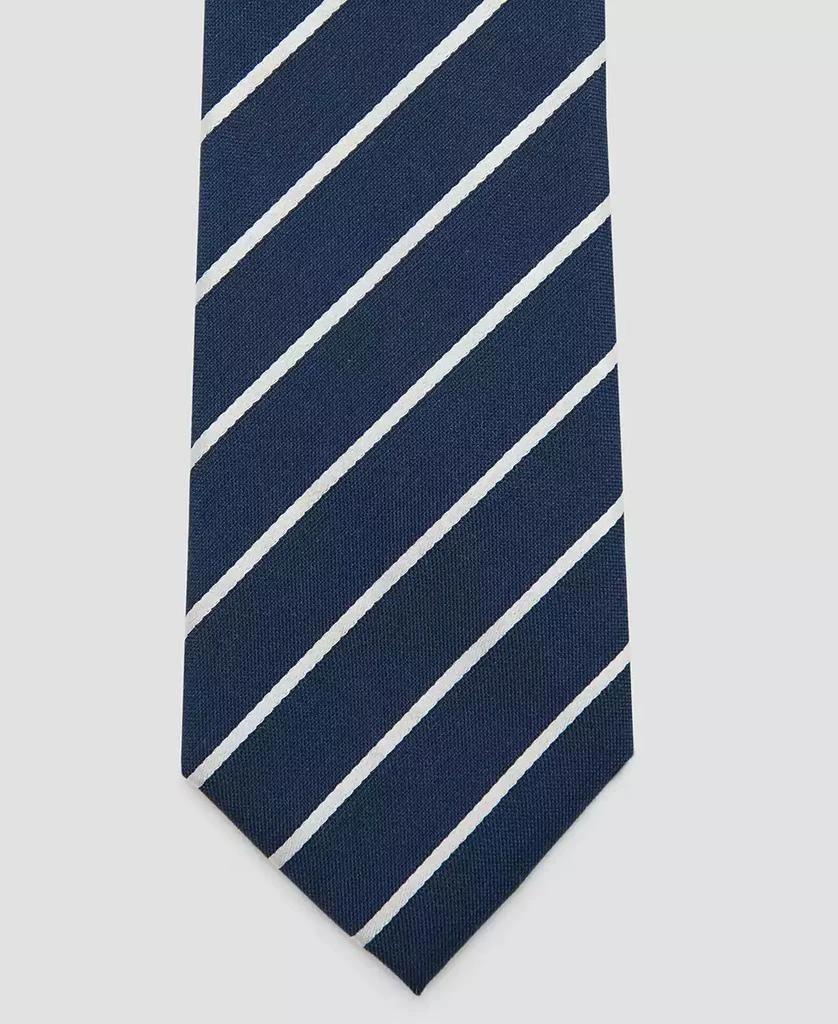 Mango Men's Striped Silk Cotton Tie 3