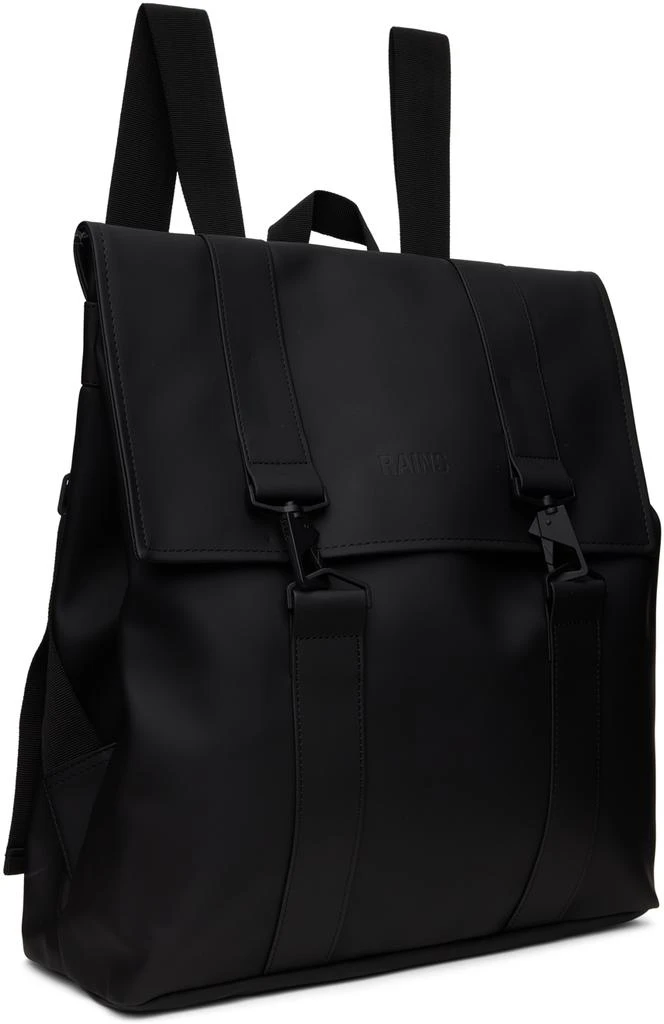 RAINS Black MSN Backpack 2