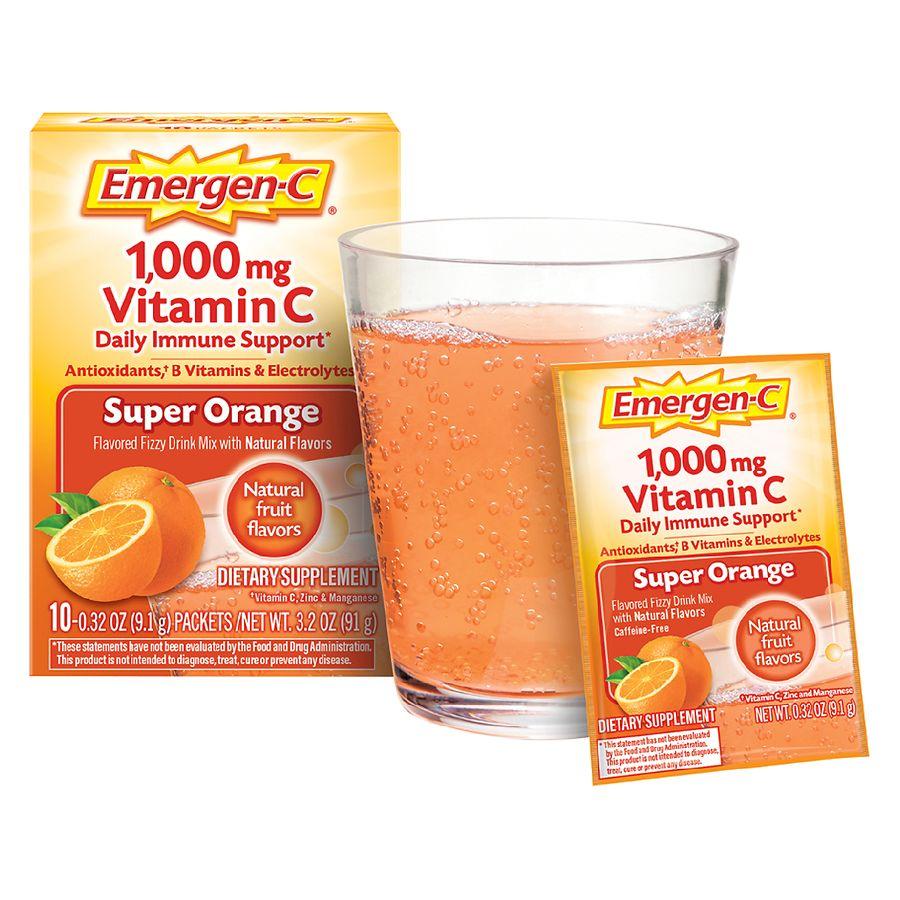 Emergen-C Daily Immune Support Drink with 1000 mg Vitamin C, Antioxidants & B Vitamins