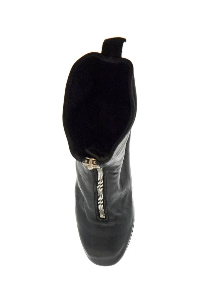 guidi black horse and calf leather boots with side zip 2
