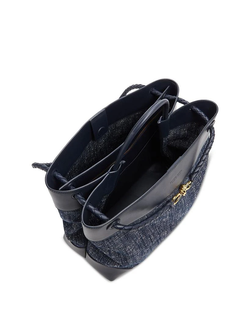 Bottega Veneta Large Andiamo Denim Top Handle Bag 5