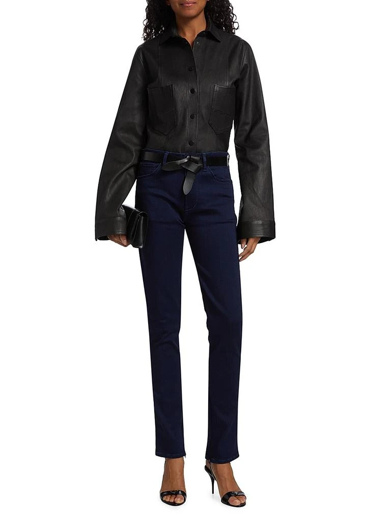 3 X 1 Kaya High-Rise Stretch Skinny Split-Hem Jeans 2