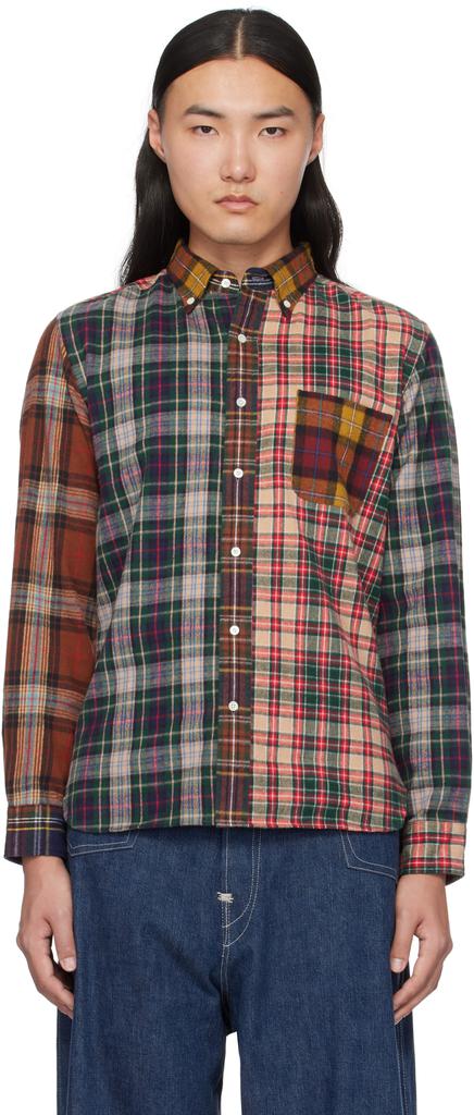 BEAMS PLUS Multicolor B.D. Check Panel Shirt