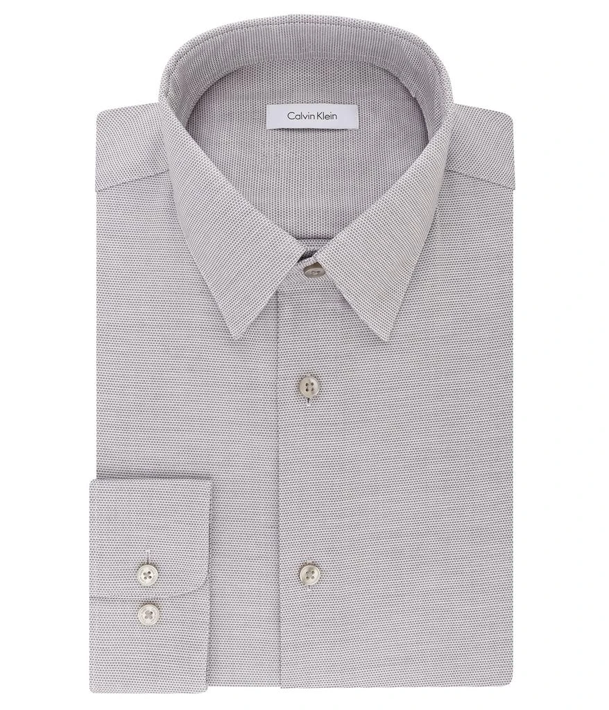 Calvin Klein Dress Shirt Regular Fit Non Iron Stretch Solid 1