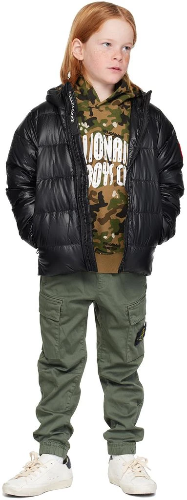 Canada Goose Kids Black Crofton Down Jacket 5