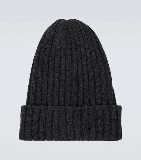 Thom Sweeney Ribbed cashmere beanie 1
