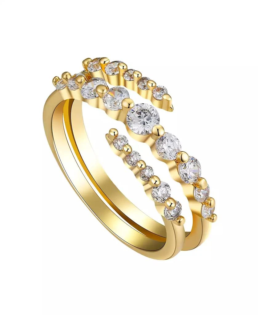 Unwritten Cubic Zirconia Spiral Ring 1