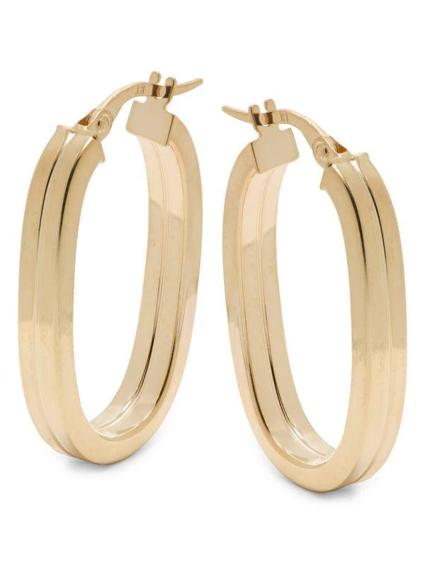 Saks Fifth Avenue 14K Yellow Gold Hoop Earrings 1