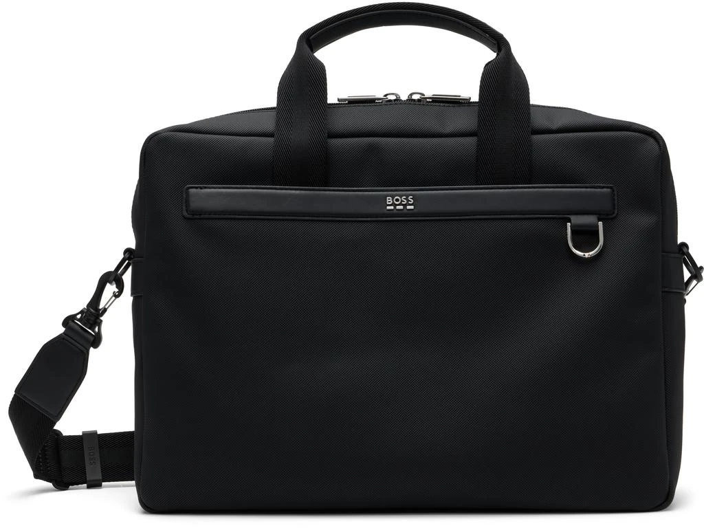 Hugo Boss Black Multi-Pocket Logo Briefcase