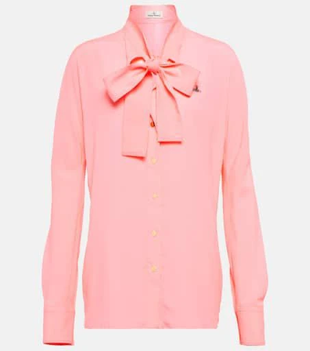 Vivienne Westwood Tie-neck crêpe blouse 1