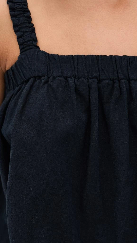 Stateside Linen Ruched Shoulder Tank 5