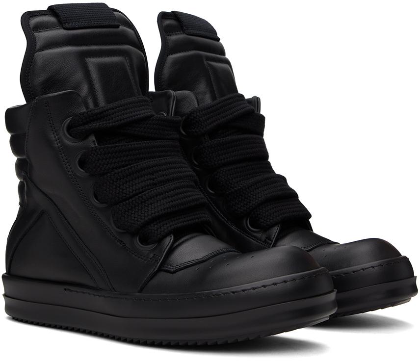 Black Jumbo Laced Geobasket Sneakers – On Sale Now with Up to 17